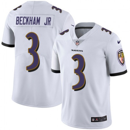 Nike Ravens #3 Odell Beckham Jr. White Youth Stitched NFL Vapor Untouchable Limited Jersey