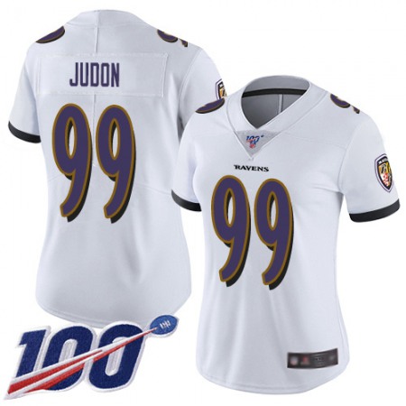 Nike Ravens #99 Matthew Judon White Women's Stitched NFL 100th Season Vapor Untouchable Limited Jersey