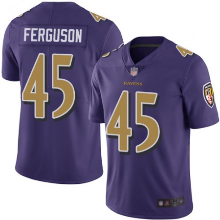 Nike Ravens #45 Jaylon Ferguson Purple Youth Stitched NFL Limited Rush Jersey