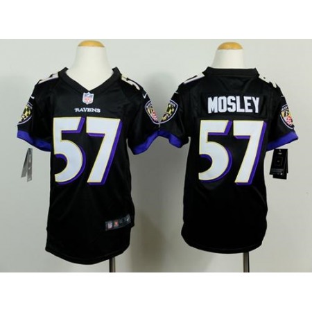 Nike Ravens #57 C.J. Mosley Black Alternate Youth Stitched NFL New Elite Jersey