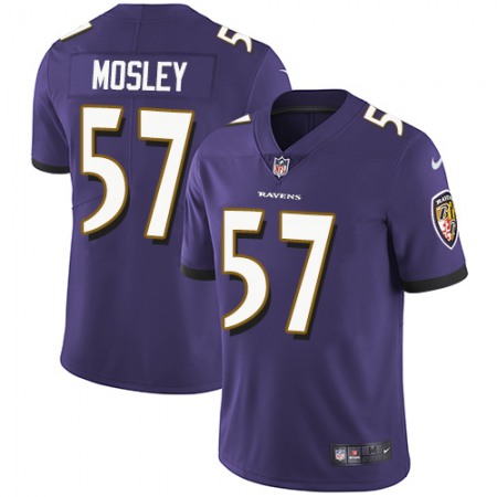 Nike Ravens #57 C.J. Mosley Purple Team Color Youth Stitched NFL Vapor Untouchable Limited Jersey