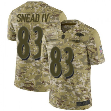 Nike Ravens #83 Willie Snead IV Camo Youth Stitched NFL Limited 2018 Salute to Service Jersey