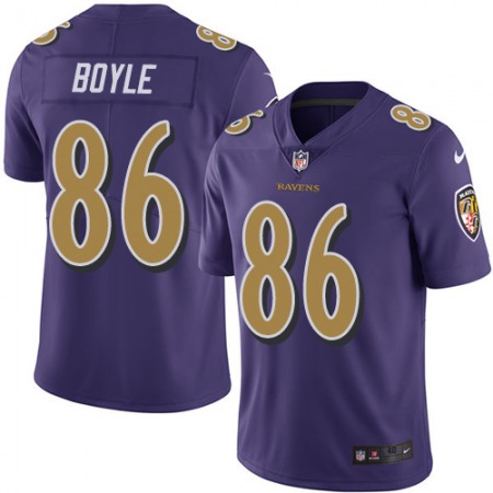 Nike Ravens #86 Nick Boyle Purple Youth Stitched NFL Limited Rush Jersey