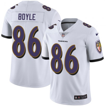 Nike Ravens #86 Nick Boyle White Youth Stitched NFL Vapor Untouchable Limited Jersey