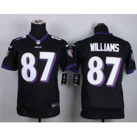 Nike Ravens #87 Maxx Williams Black Alternate Youth Stitched NFL New Elite Jersey