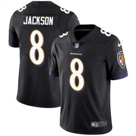 Nike Ravens #8 Lamar Jackson Black Alternate Youth Stitched NFL Vapor Untouchable Limited Jersey