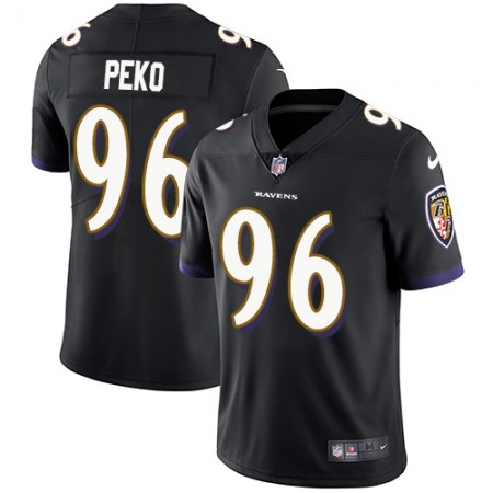 Nike Ravens #96 Domata Peko Sr Black Alternate Youth Stitched NFL Vapor Untouchable Limited Jersey