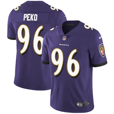 Nike Ravens #96 Domata Peko Sr Purple Team Color Youth Stitched NFL Vapor Untouchable Limited Jersey