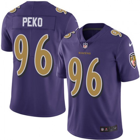 Nike Ravens #96 Domata Peko Sr Purple Youth Stitched NFL Limited Rush Jersey