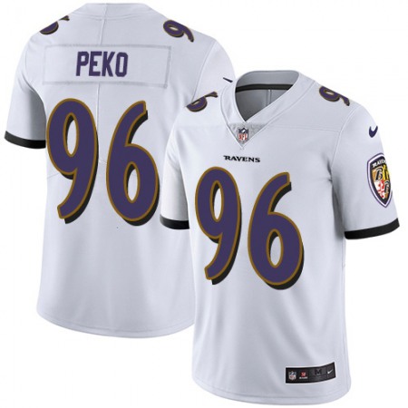 Nike Ravens #96 Domata Peko Sr White Youth Stitched NFL Vapor Untouchable Limited Jersey