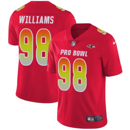 Nike Ravens #98 Brandon Williams Red Youth Stitched NFL Limited AFC 2019 Pro Bowl Jersey