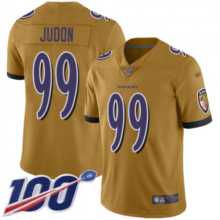 Nike Ravens #99 Matthew Judon Gold Youth Stitched NFL Limited Inverted Legend 100th Season Jersey