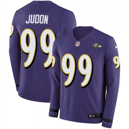 Nike Ravens #99 Matthew Judon Purple Team Color Youth Stitched NFL Limited Therma Long Sleeve Jersey