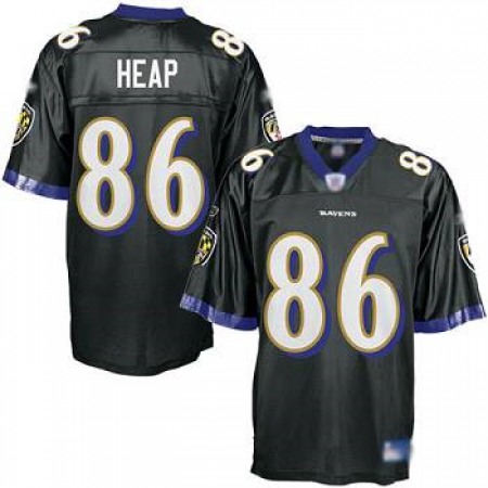 Ravens #86 Todd Heap Black Stitched Youth NFL Jersey