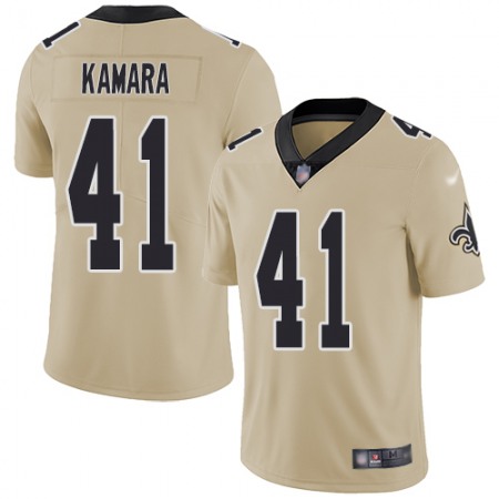 Nike Saints #41 Alvin Kamara Gold Youth Stitched NFL Limited Inverted Legend Jersey
