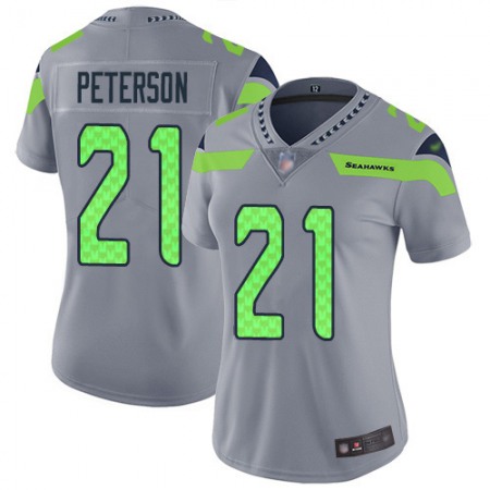Nike Seahawks #21 Adrian Peterson Gray Women's Stitched NFL Limited Inverted Legend Jersey