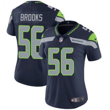 Nike Seahawks #56 Jordyn Brooks Steel Blue Team Color Women's Stitched NFL Vapor Untouchable Limited Jersey