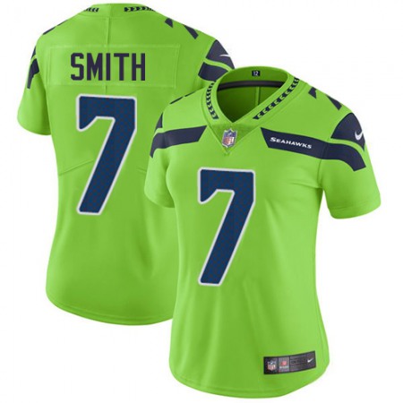 Nike Seahawks #7 Geno Smith Green Women's Stitched NFL Limited Rush Jersey