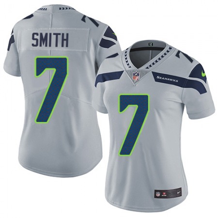 Nike Seahawks #7 Geno Smith Grey Alternate Women's Stitched NFL Vapor Untouchable Limited Jersey