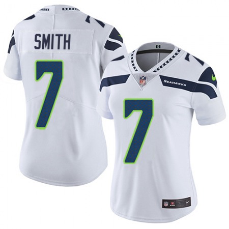 Nike Seahawks #7 Geno Smith White Women's Stitched NFL Vapor Untouchable Limited Jersey