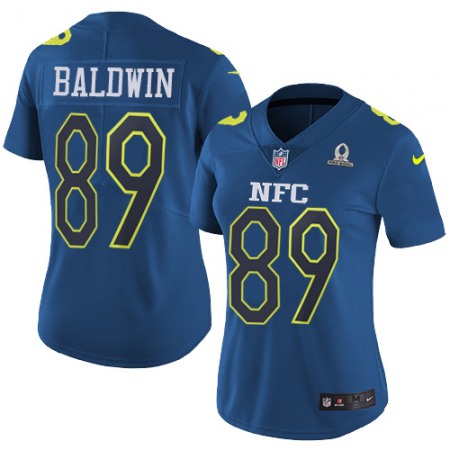 Nike Seahawks #89 Doug Baldwin Navy Women's Stitched NFL Limited NFC 2017 Pro Bowl Jersey