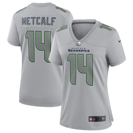 Seattle Seahawks #14 DK Metcalf Nike Women's Gray Atmosphere Fashion Game Jersey