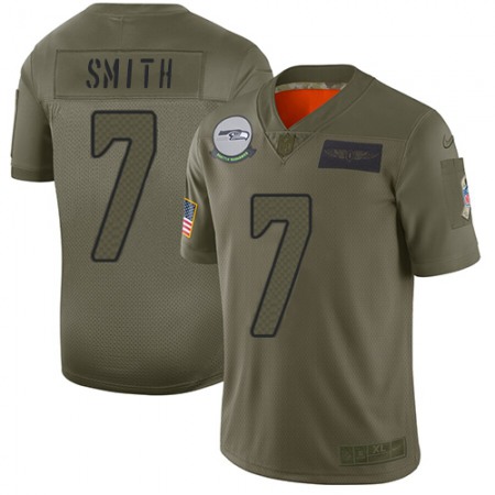 Nike Seahawks #7 Geno Smith Camo Youth Stitched NFL Limited 2019 Salute To Service Jersey