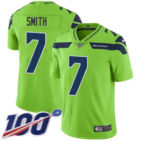 Nike Seahawks #7 Geno Smith Green Youth Stitched NFL Limited Rush 100th Season Jersey