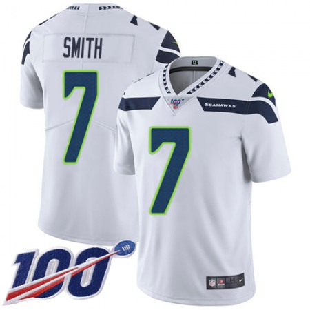 Nike Seahawks #7 Geno Smith White Youth Stitched NFL 100th Season Vapor Untouchable Limited Jersey