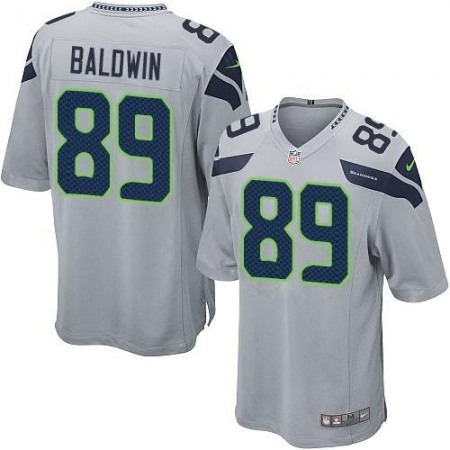 Nike Seahawks #89 Doug Baldwin Grey Alternate Youth Stitched NFL Elite Jersey