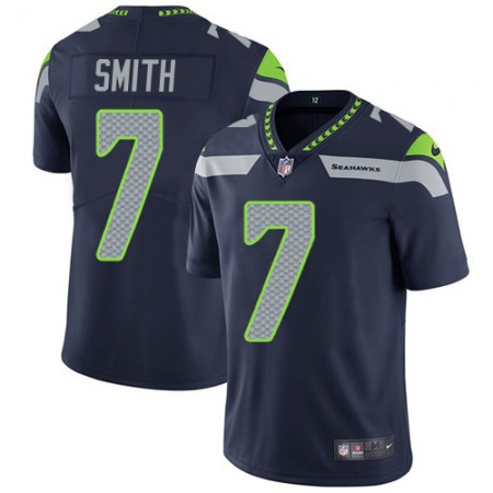 Nike Seahawks #7 Geno Smith Steel Blue Team Color Men's Stitched NFL Vapor Untouchable Limited Jersey