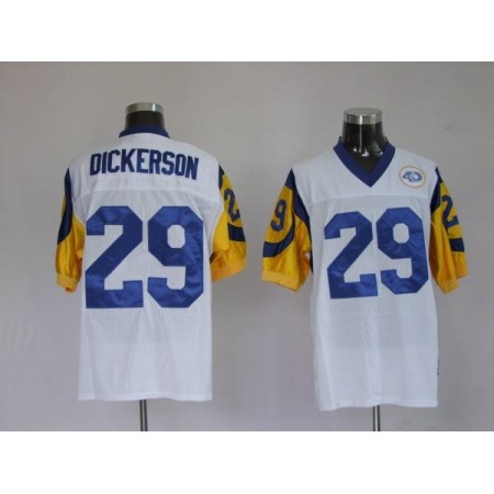 Mitchell and Ness Rams #29 Eric Dickerson Stitched White NFL Jersey
