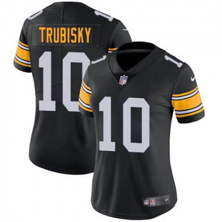 Nike Steelers #10 Mitchell Trubisky Black Alternate Women's Stitched NFL Vapor Untouchable Limited Jersey