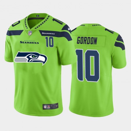 Seattle Seahawks #10 Josh Gordon Green Men's Nike Big Team Logo Player Vapor Limited NFL Jersey