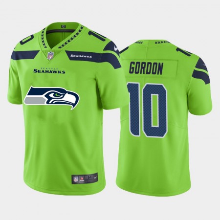 Seattle Seahawks #10 Josh Gordon Green Men's Nike Big Team Logo Vapor Limited NFL Jersey