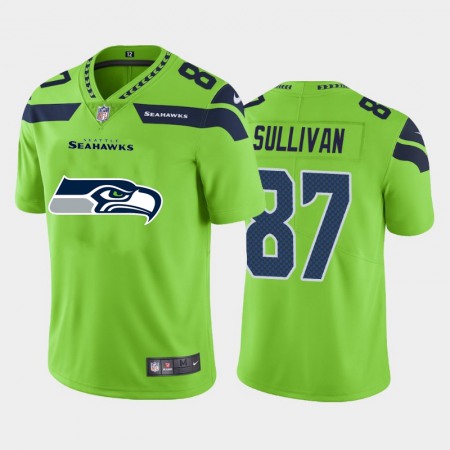 Seattle Seahawks #87 Stephen Sullivan Green Men's Nike Big Team Logo Vapor Limited NFL Jersey