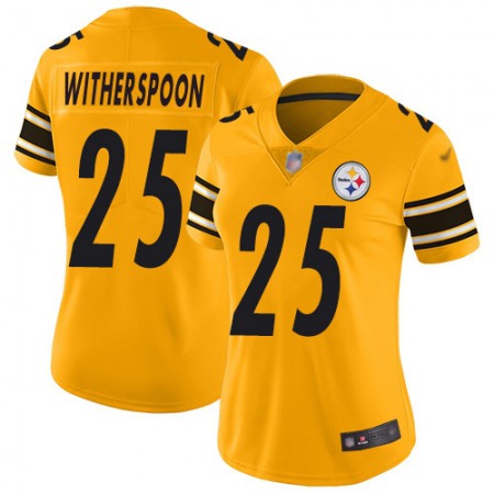 Nike Steelers #25 Ahkello Witherspoon Gold Women's Stitched NFL Limited Inverted Legend Jersey