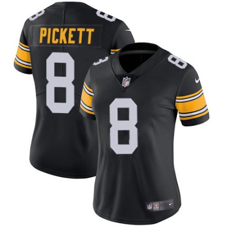 Nike Steelers #8 Kenny Pickett Black Alternate Women's Stitched NFL Vapor Untouchable Limited Jersey