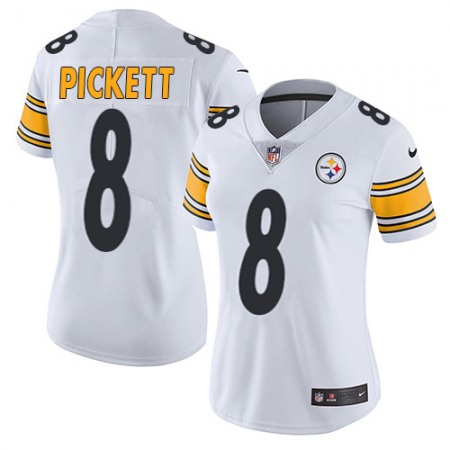 Nike Steelers #8 Kenny Pickett White Women's Stitched NFL Vapor Untouchable Limited Jersey