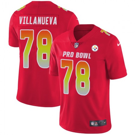 Nike Steelers #78 Alejandro Villanueva Red Youth Stitched NFL Limited AFC 2019 Pro Bowl Jersey