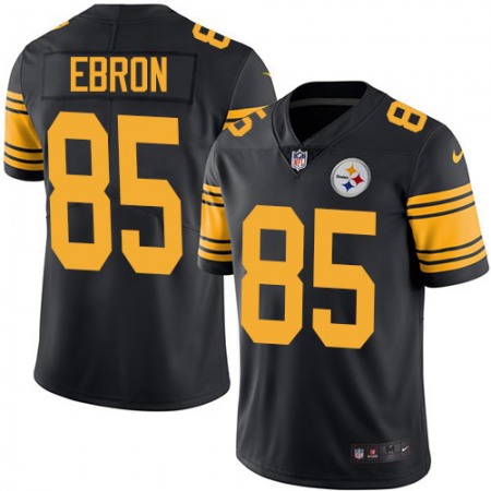 Nike Steelers #85 Eric Ebron Black Youth Stitched NFL Limited Rush Jersey