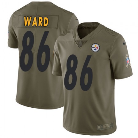 Nike Steelers #86 Hines Ward Olive Youth Stitched NFL Limited 2017 Salute to Service Jersey