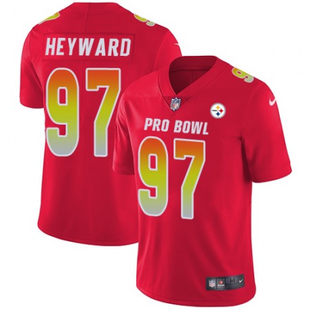 Nike Steelers #97 Cameron Heyward Red Youth Stitched NFL Limited AFC 2019 Pro Bowl Jersey