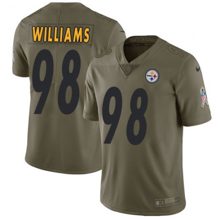 Nike Steelers #98 Vince Williams Olive Youth Stitched NFL Limited 2017 Salute to Service Jersey