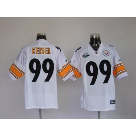 Steelers #99 Brett Keisel White Super Bowl Stitched Youth NFL Jersey
