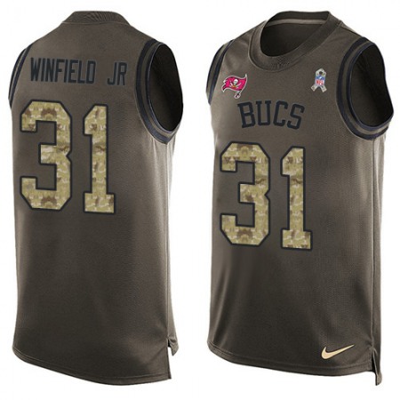 Nike Buccaneers #31 Antoine Winfield Jr. Green Men's Stitched NFL Limited Salute To Service Tank Top Jersey