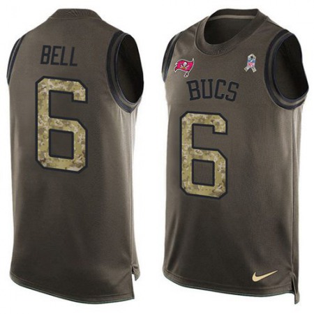 Nike Buccaneers #6 Le'Veon Bell Green Men's Stitched NFL Limited Salute To Service Tank Top Jersey