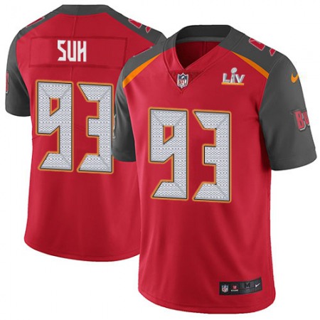 Nike Buccaneers #93 Ndamukong Suh Red Team Color Men's Super Bowl LV Bound Stitched NFL Vapor Untouchable Limited Jersey
