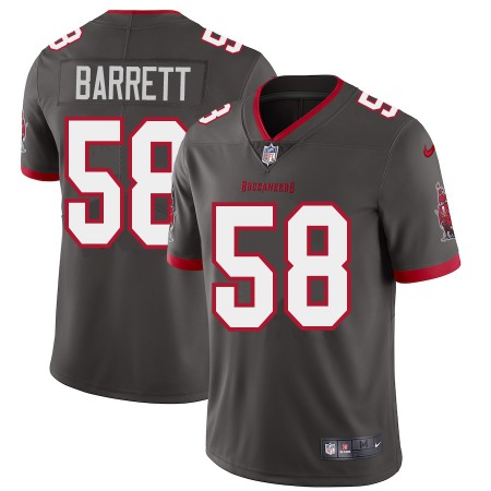 Tampa Bay Buccaneers #58 Shaquil Barrett Men's Nike Pewter Alternate Vapor Limited Jersey