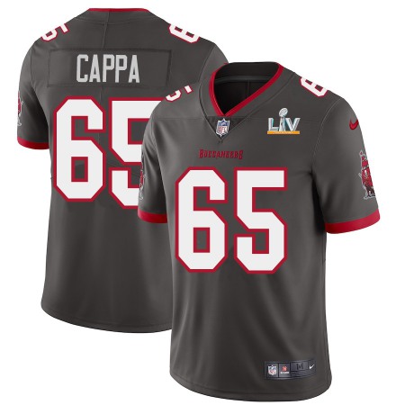 Tampa Bay Buccaneers #65 Alex Cappa Men's Super Bowl LV Bound Nike Pewter Alternate Vapor Limited Jersey